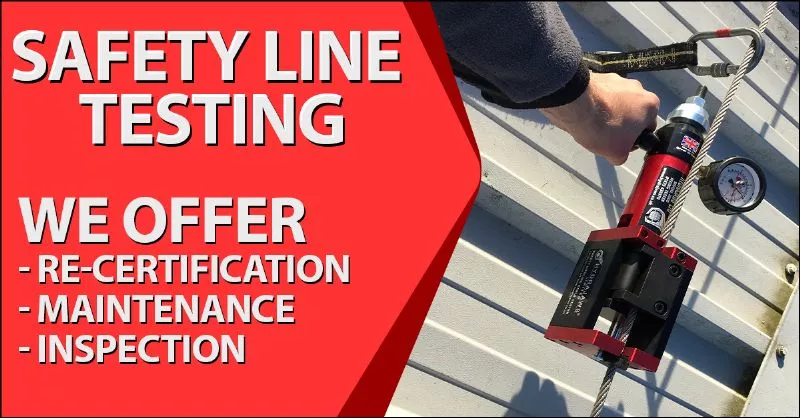 Safety Line Testing Leeds Industrial Roofing - Leeds, Yorkshire